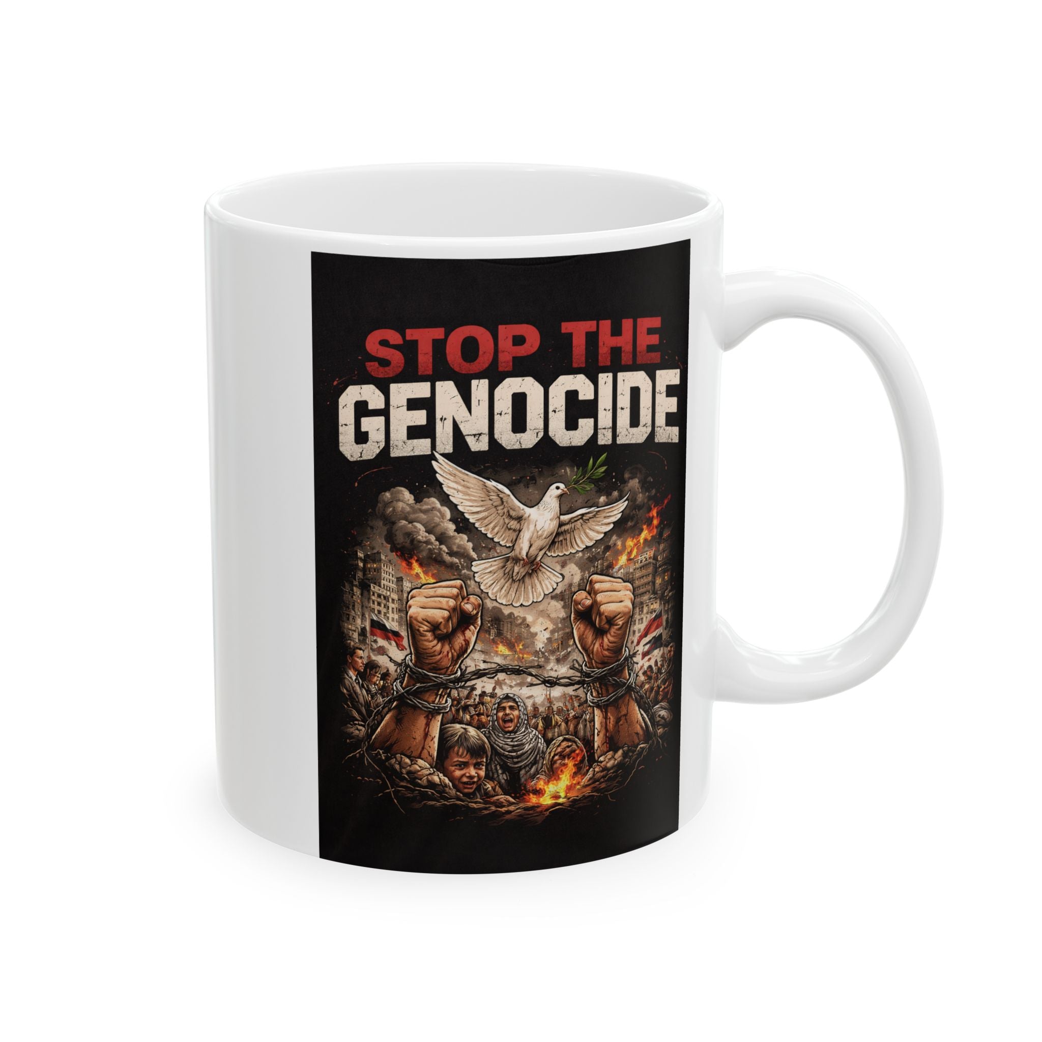 Ceramic Mug — 'Into the Fireside' Horror Movie Design (11oz, 15oz)